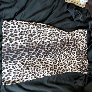 Strapless mini dress